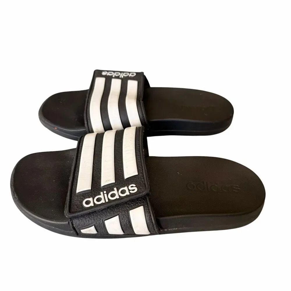 Adidas Kids ADILETTE COMFORT ADJUSTABLE SLIDES SZ 3